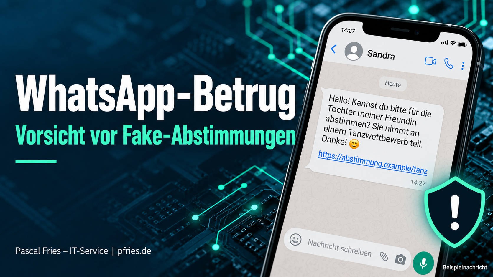 Vorsicht vor WhatsApp Betrug